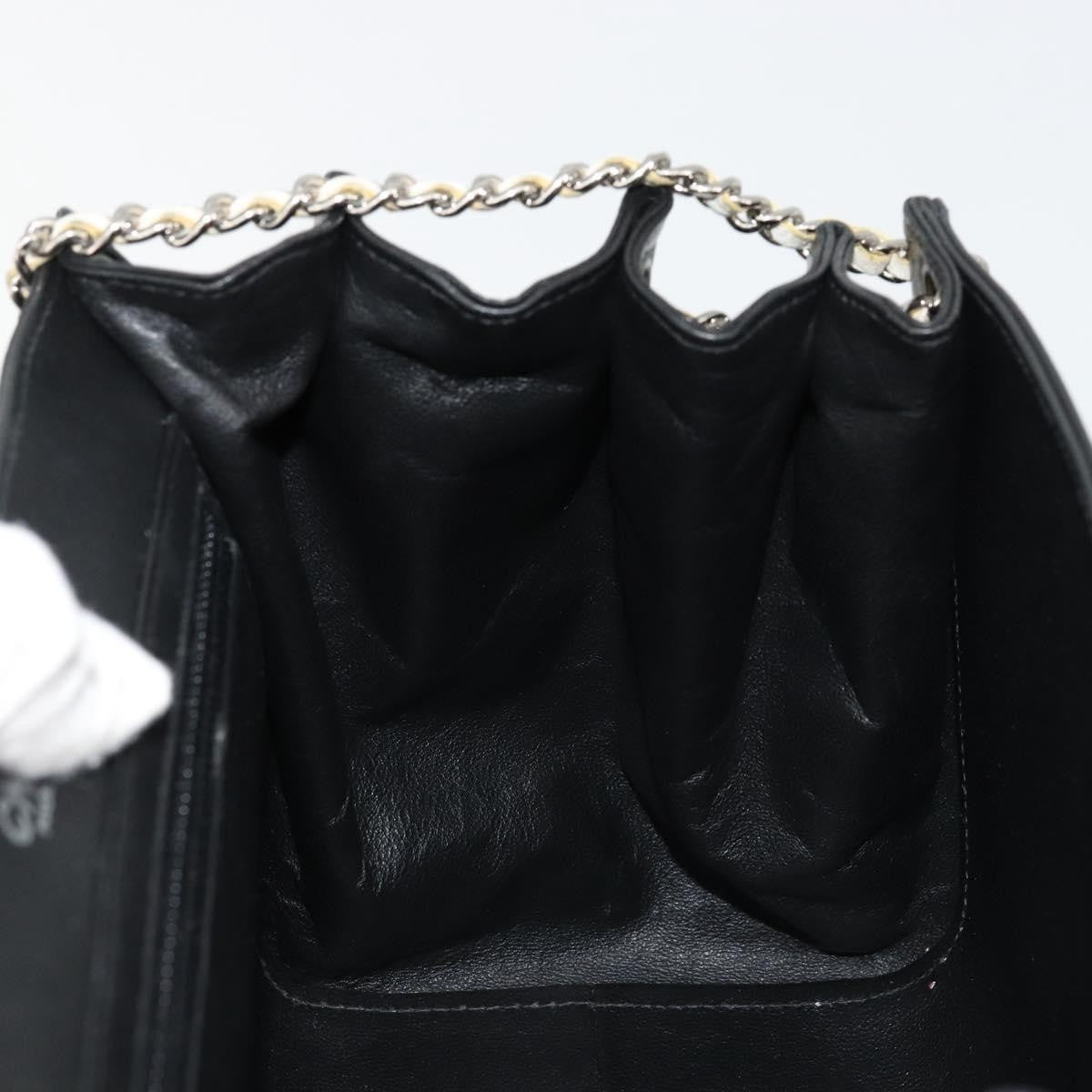 Chanel Chocolate Bar Accordion Reissue Flap Bag Quilted Lambskin, Black, Leather, Handbag