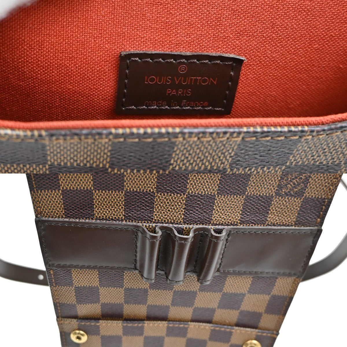 Louis Vuitton Portobello Messenger Damier, Brown, Canvas, Shoulder Bag