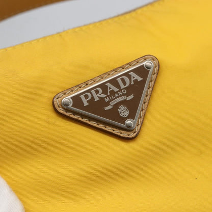 Prada Vintage Shoulder Bag Tessuto, Yellow, Nylon, Shoulder Bag