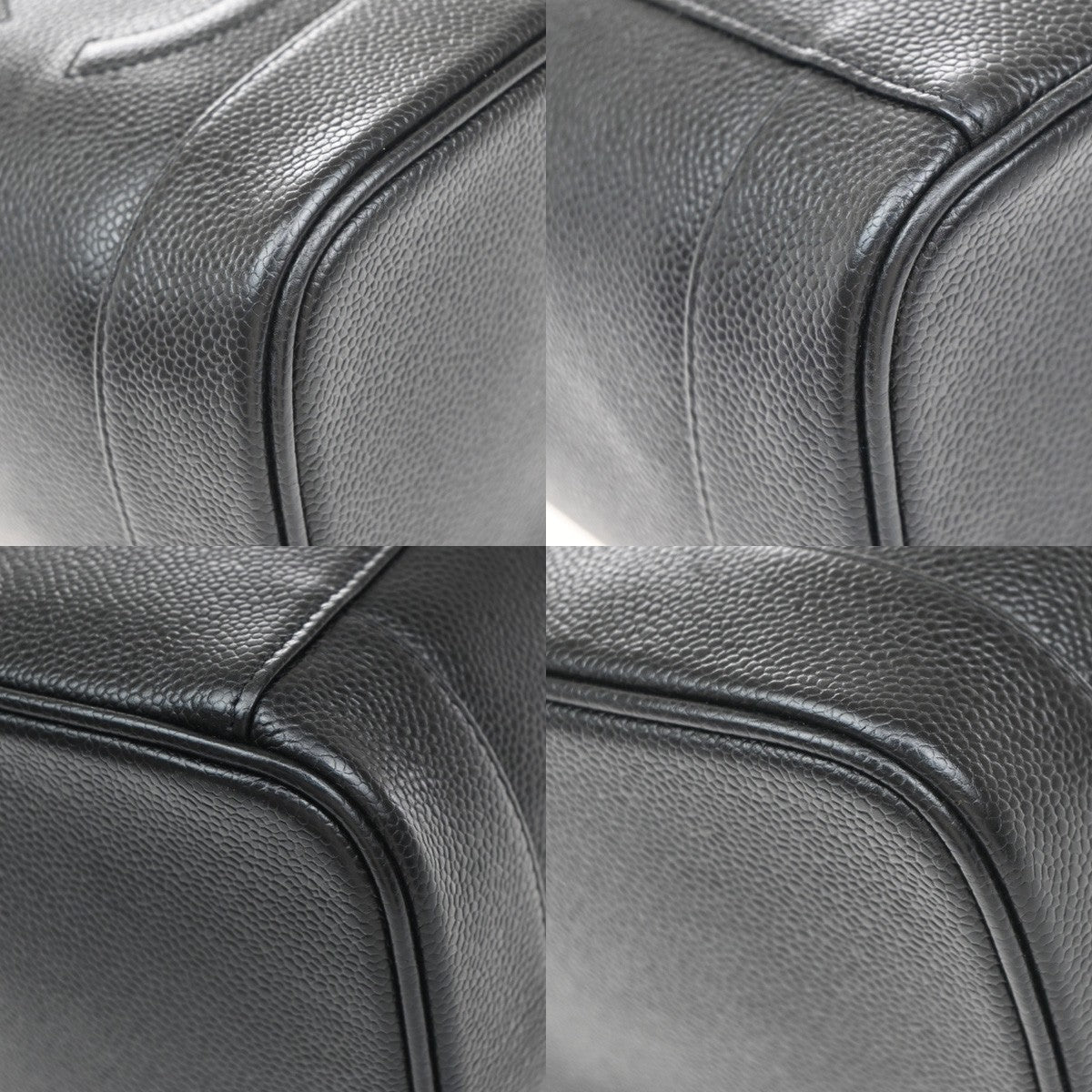 Chanel Vanity pouch Leather, BLACK, LEATHER, Toiletry Case