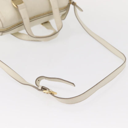 Salvatore Ferragamo Vala Handbag Leather, WHITE, LEATHER, Handbag
