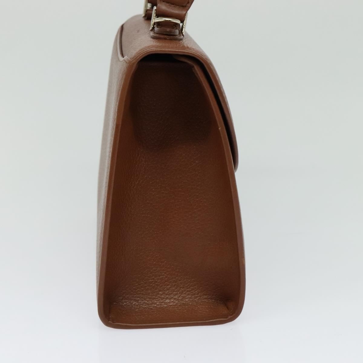 Burberry Vintage Handbag Leather, BROWN, LEATHER, Handbag