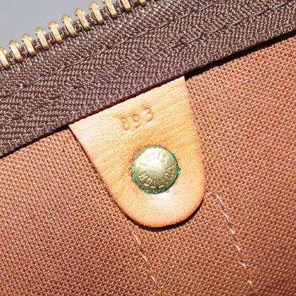 Louis Vuitton Keepall Bandouliere Bag Monogram Canvas, BROWN, CANVAS, Travel bag