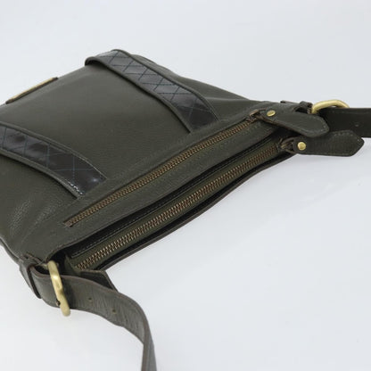 Burberry Vintage Shoulder Bag Leather, Khaki, Leather, Shoulder Bag