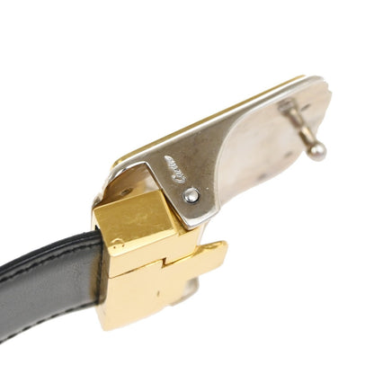 Cartier Santos Plaque Reversible Belt Leather, Black, Leather, Belt