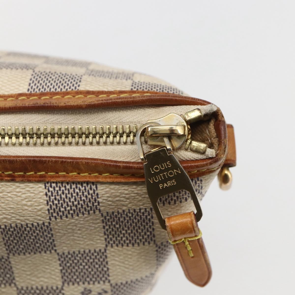 Louis Vuitton Riviera Handbag Damier, WHITE, CANVAS, Handbag