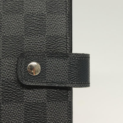 Louis Vuitton Agenda Cover Damier Azur, BLACK, CANVAS, Toiletry Case
