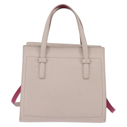 Salvatore Ferragamo Amy Tote Pebbled Leather, BEIGE, LEATHER, Handbag