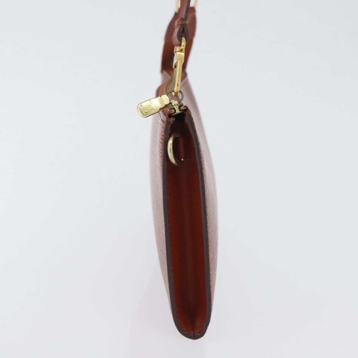 Louis Vuitton Pochette Accessoires Epi Leather, BROWN, LEATHER, Clutche & pouche