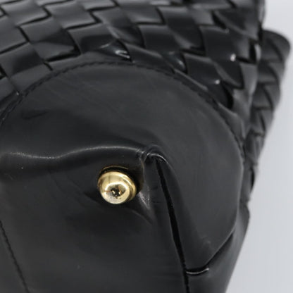 Bottega Veneta Intrecciato Tote Patent leather, BLACK, PATENT_LEATHER, Tote bag