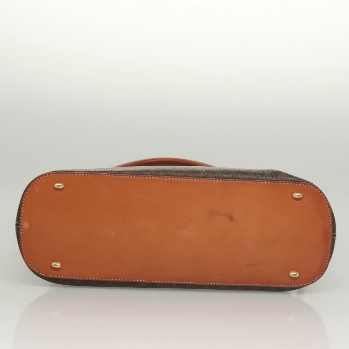 Celine Macadam Handbag Macadam with leather, Brown, Canvas, Handbag