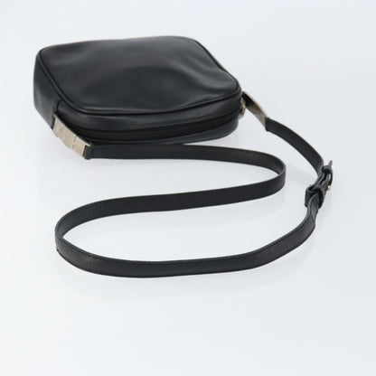 Salvatore Ferragamo Vintage Shoulder Bag Leather, BLACK, LEATHER, Shoulder bag