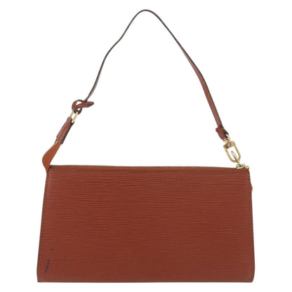Louis Vuitton Pochette Accessoires Epi Leather, Brown, Leather, Clutch