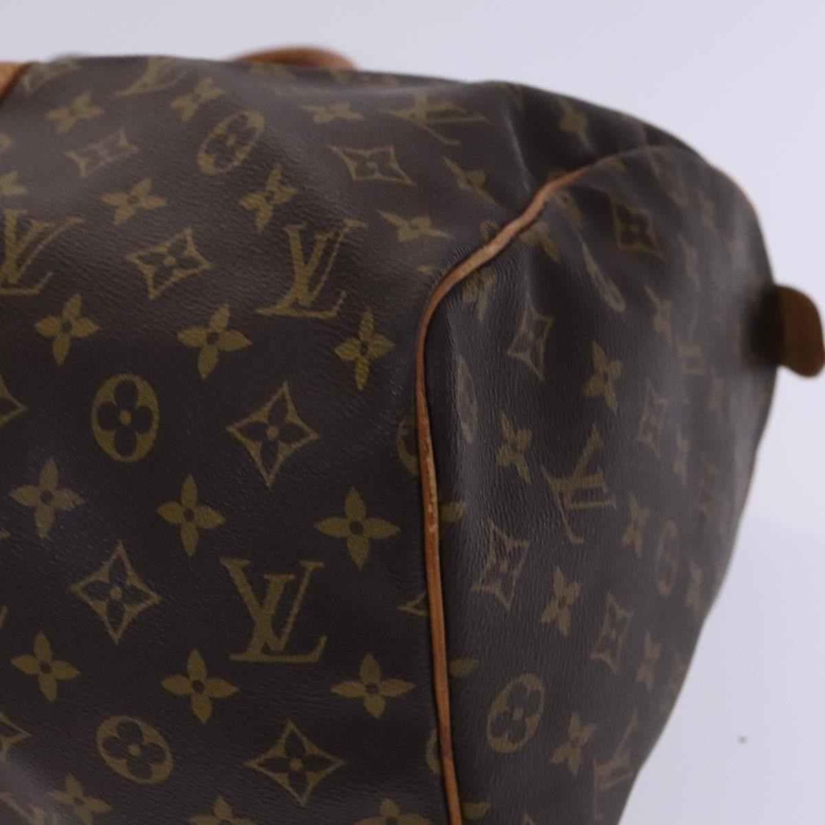 Louis Vuitton Keepall Bag Monogram Canvas, BROWN, CANVAS, Travel bag
