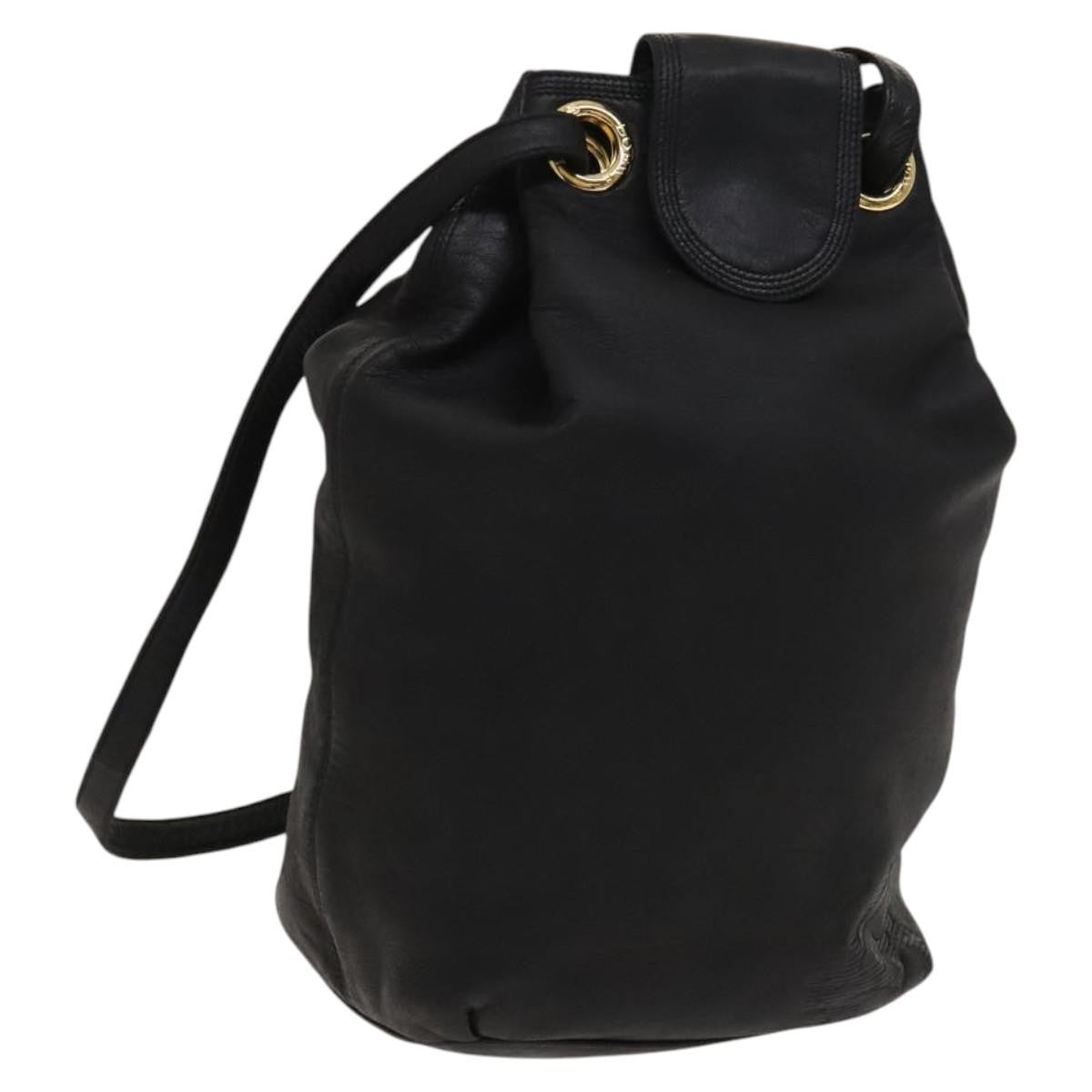 Loewe Anagram Shoulder Bag Leather, Black, Leather, Shoulder Bag