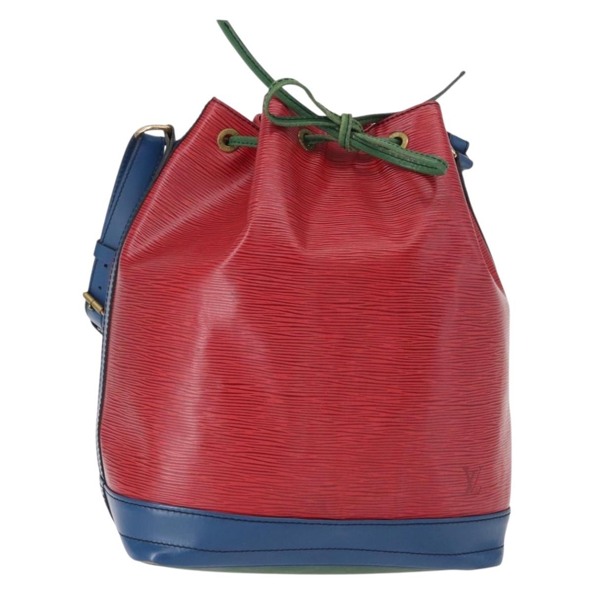Louis Vuitton Tricolor Noe Handbag Epi Leather, RED, LEATHER, Shoulder bag