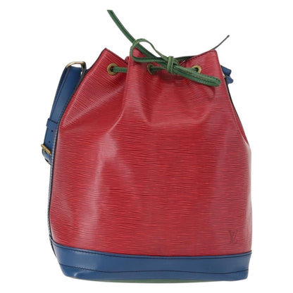 Louis Vuitton Tricolor Noe Handbag Epi Leather, RED, LEATHER, Shoulder bag