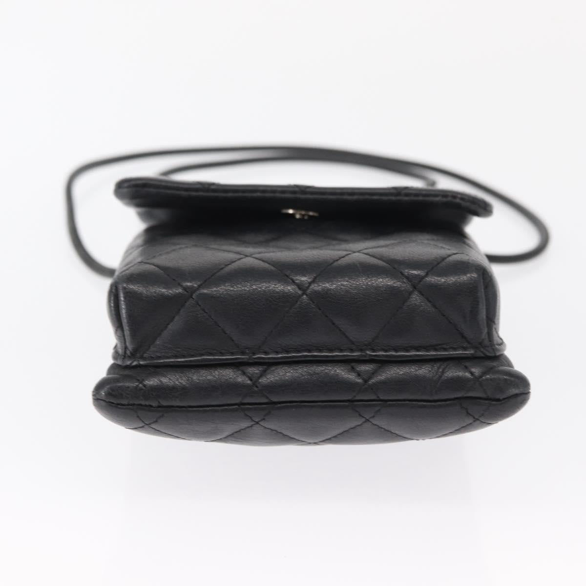 Chanel Cambon Flap Crossbody Bag Quilted Lambskin, SILVER, LEATHER, Shoulder bag