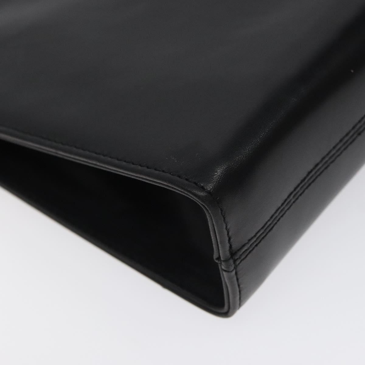 Salvatore Ferragamo Gancini Shoulder Bag Leather, BLACK, LEATHER, Shoulder bag