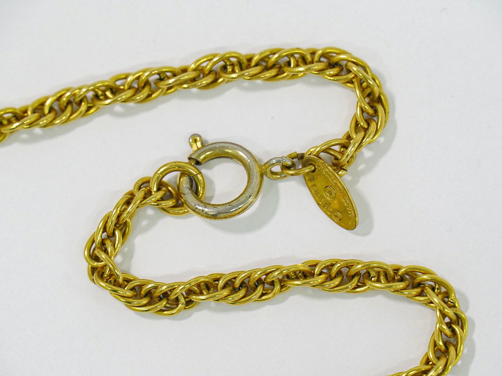 Chanel CC Pendant Necklace Metal, GOLD, GOLD_PLATED, Necklace