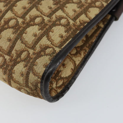 Christian Dior Vintage Trotter Shoulder Bag Canvas, BEIGE, CANVAS, Shoulder bag