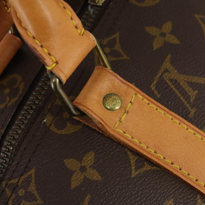 Louis Vuitton Keepall Bag Monogram Canvas, BROWN, CANVAS, Travel bag