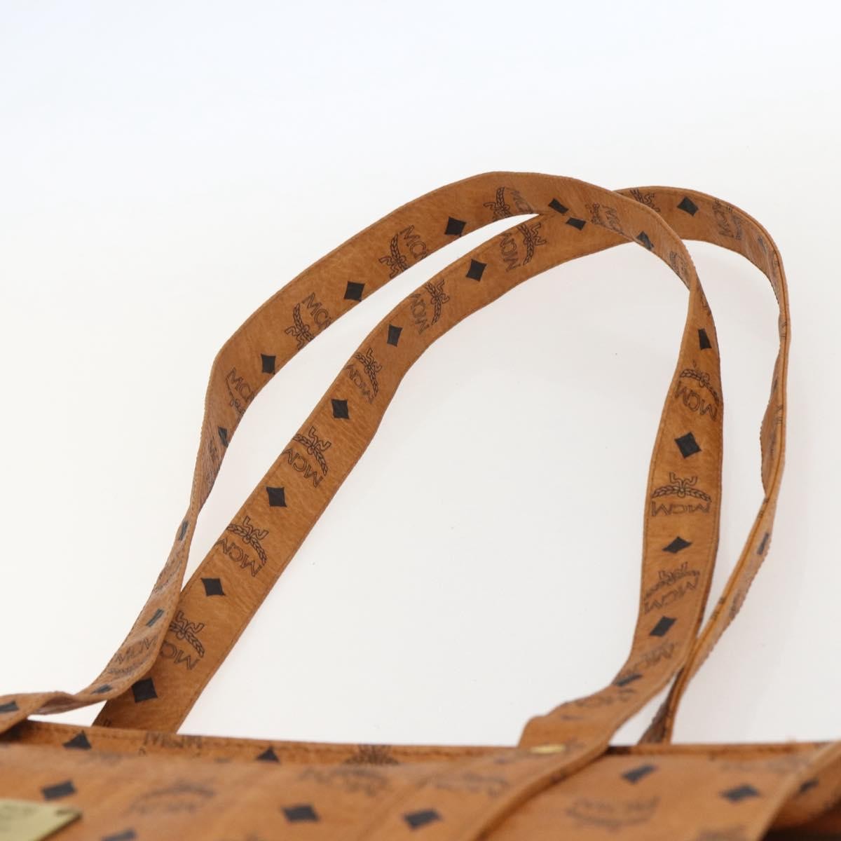 MCM Vintage Visetos Tote bag Canvas, BROWN, PVC, Tote bag