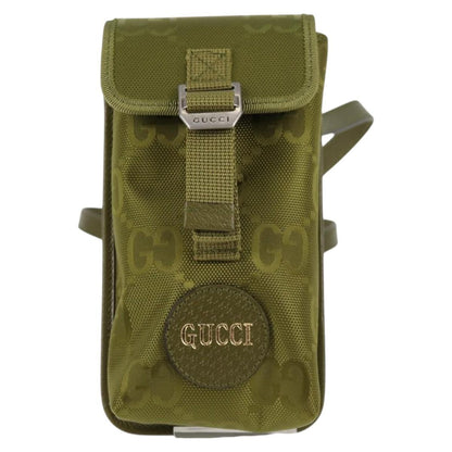 Gucci Off The Grid Shoulder Bag GG Econyl, GREEN, CANVAS, Shoulder bag