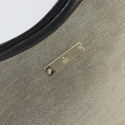 Gucci Vintage Hobo Canvas, GRAY, CANVAS, Shoulder bag