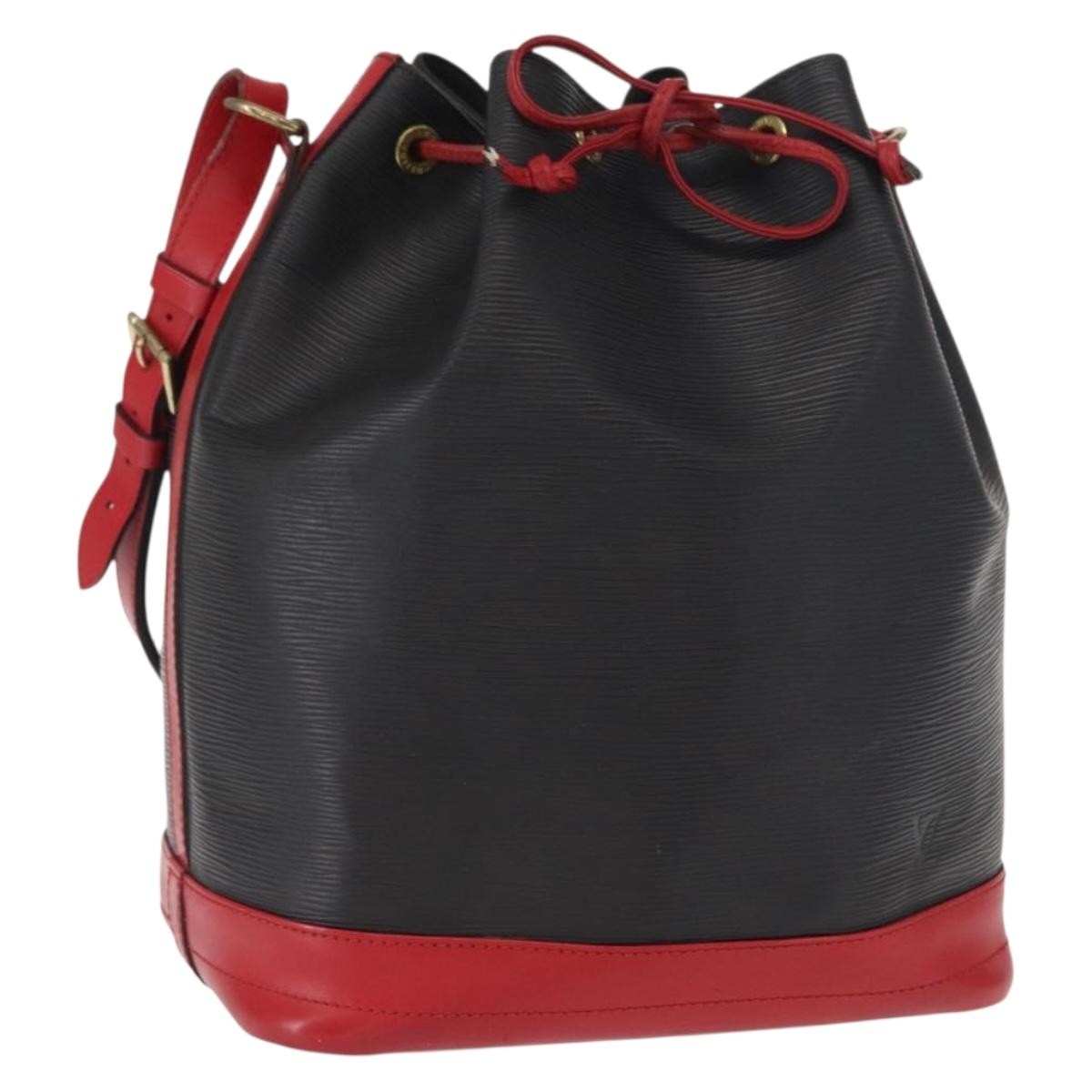 Louis Vuitton Petit Noe NM Handbag Epi Leather, BLACK, LEATHER, Shoulder bag