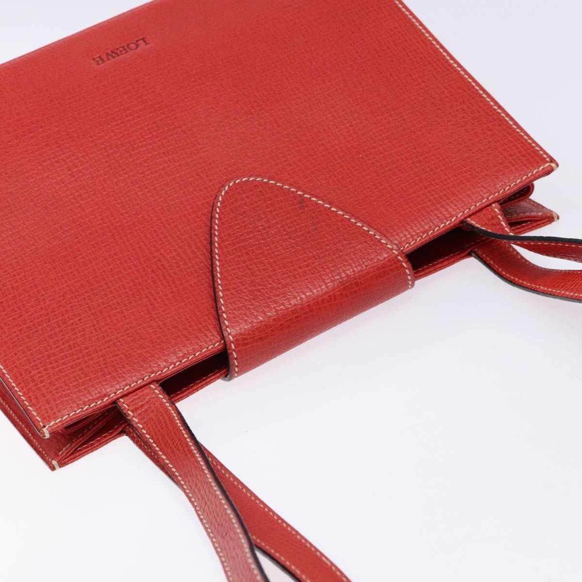 Loewe Vintage Shoulder Bag Leather, RED, LEATHER, Shoulder bag