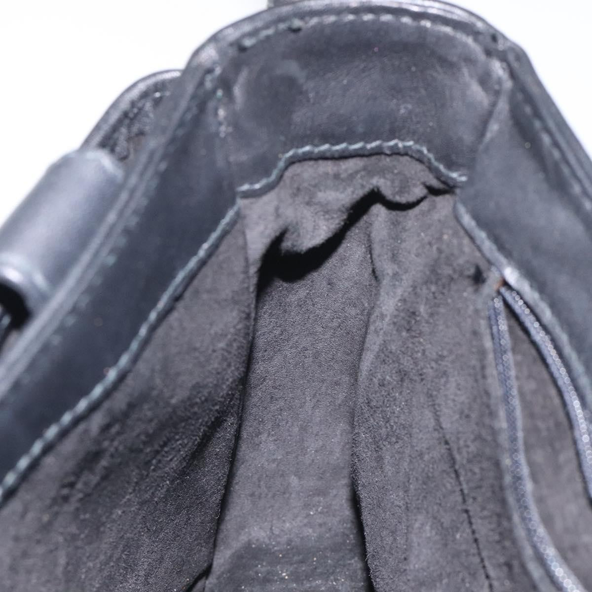 Gucci Vintage Shoulder Bag Leather, BLACK, LEATHER, Shoulder bag