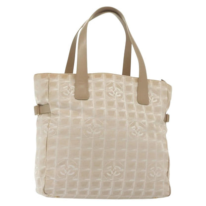Chanel Travel Line Tote Nylon, BEIGE, NYLON, Tote bag