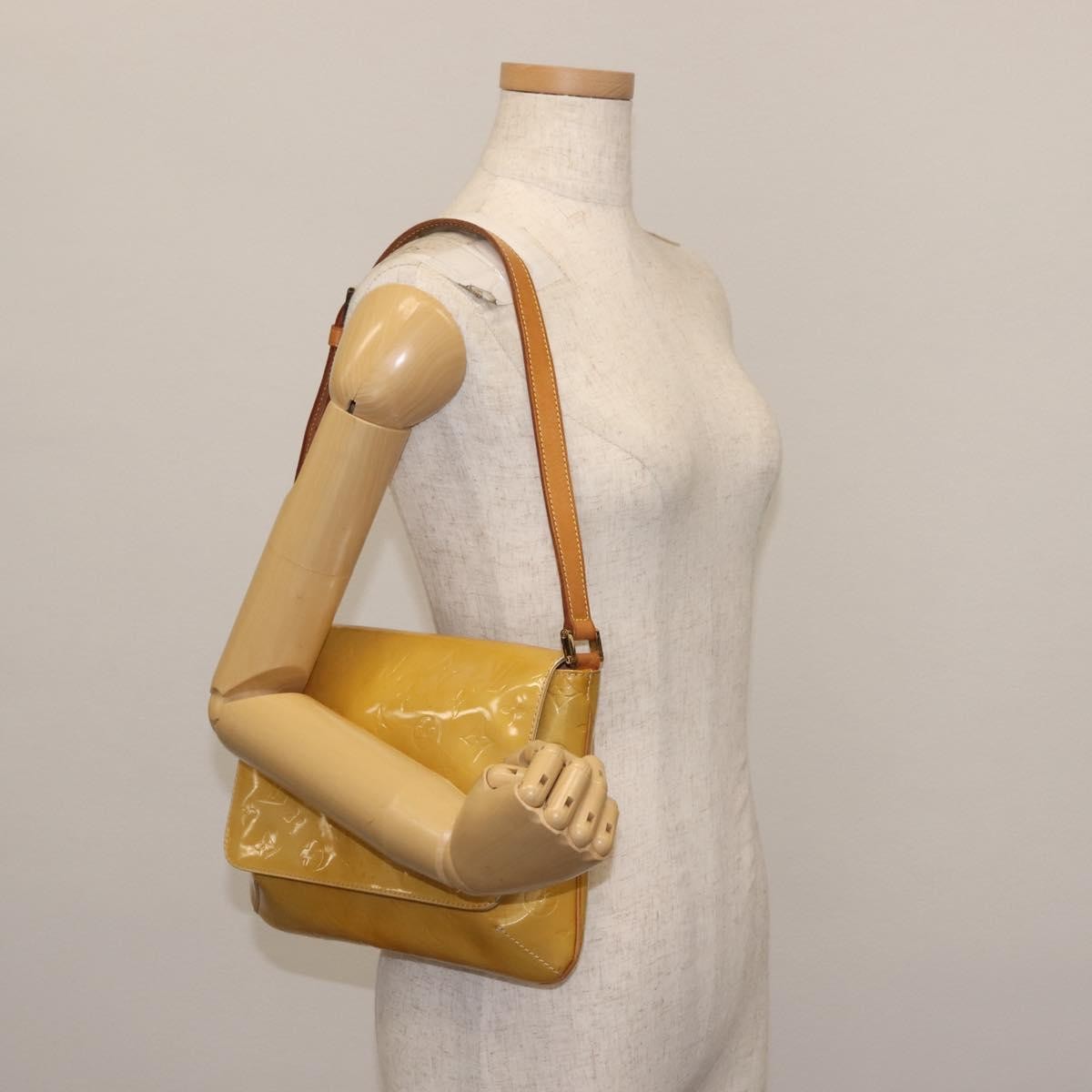Louis Vuitton Thompson Street Handbag Monogram Vernis, BEIGE, PATENT_LEATHER, Handbag