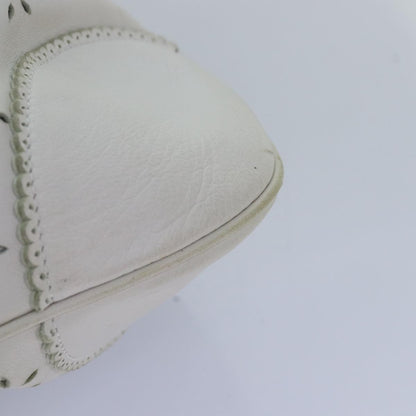 Salvatore Ferragamo Marisa Satchel Leather, WHITE, LEATHER, Handbag