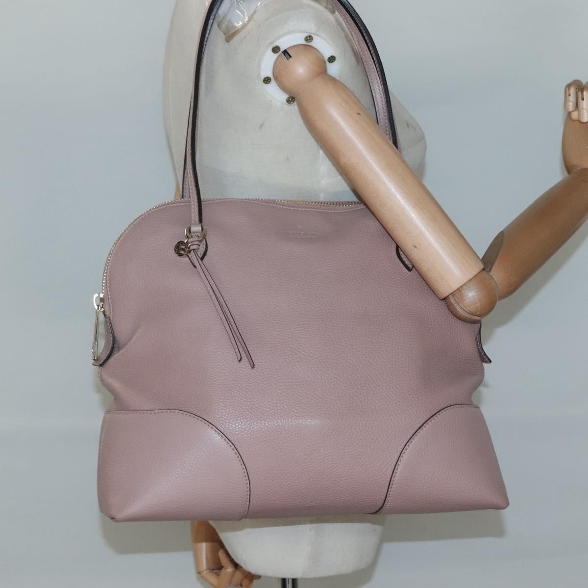 Gucci Bree Dome Tote Leather, PINK, LEATHER, Shoulder bag
