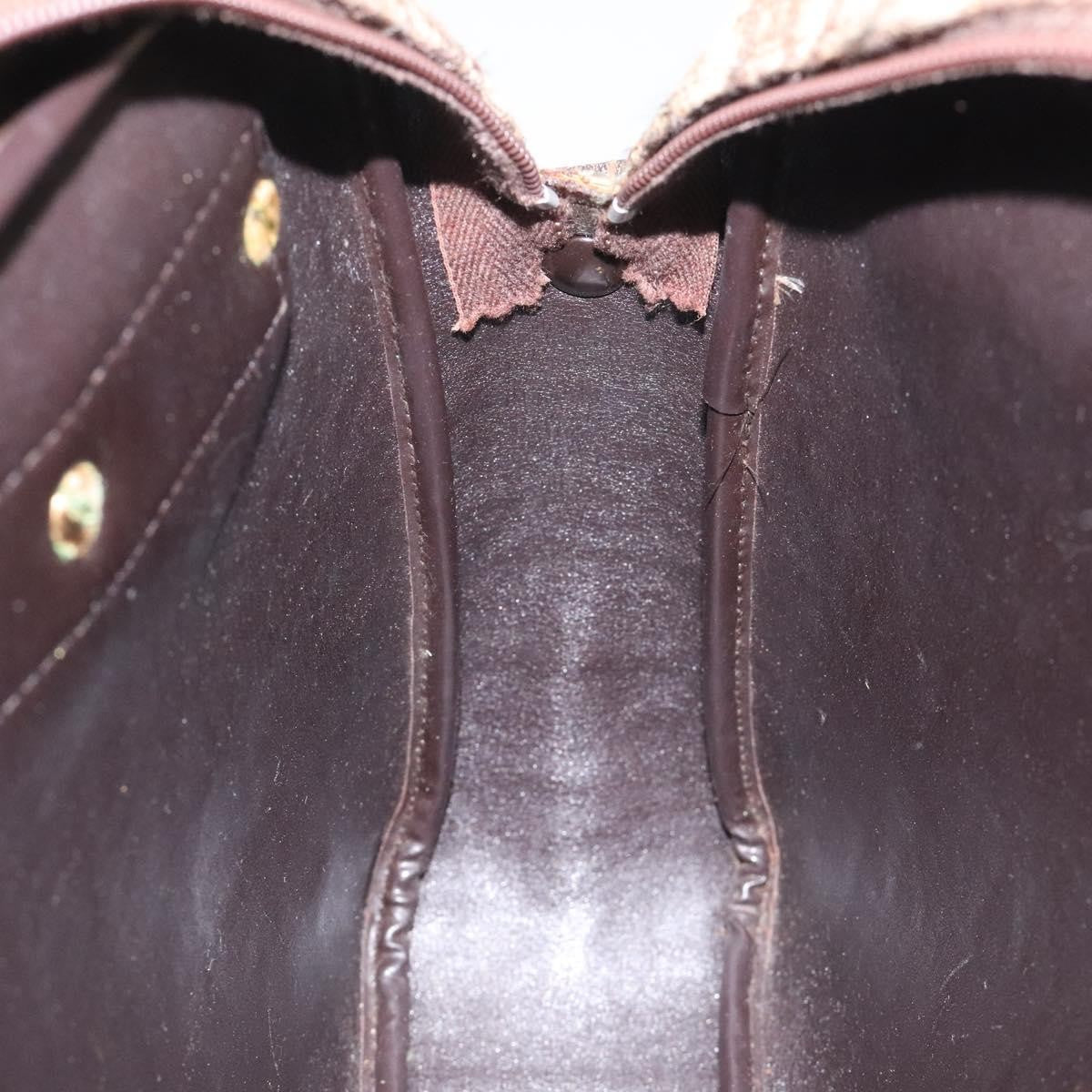 Christian Dior Vintage Trotter Shoulder Bag Canvas, BROWN, CANVAS, Shoulder bag