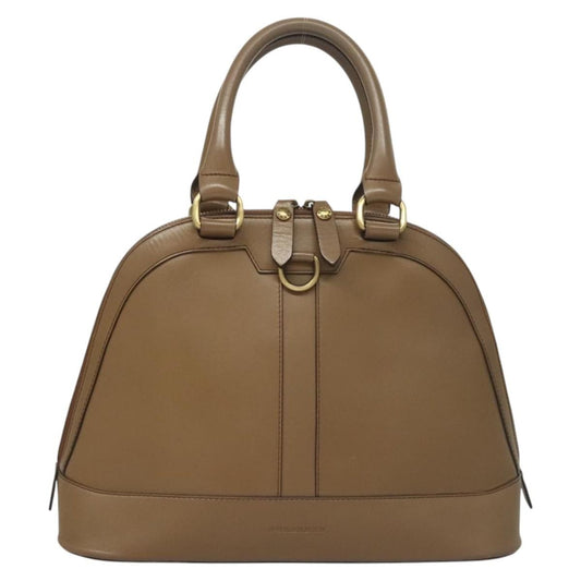 Burberry Vintage Zip Dome Bag Leather, BROWN, LEATHER, Handbag