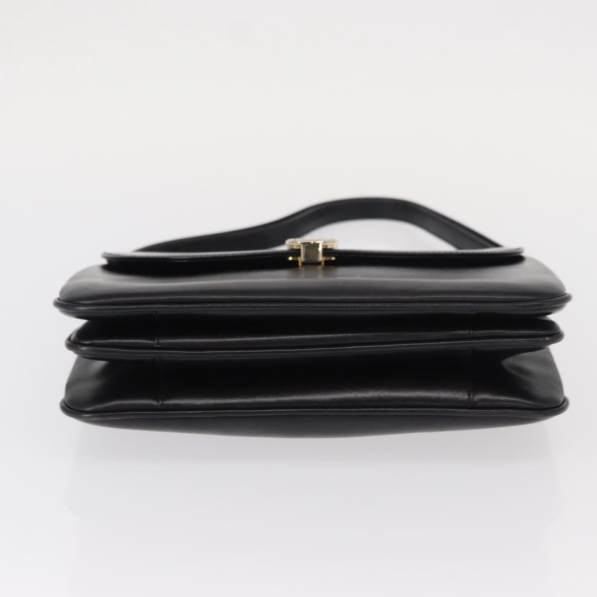 Bally Vintage Shoulder Bag Leather, BLACK, LEATHER, Shoulder bag