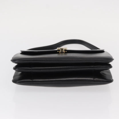 Bally Vintage Shoulder Bag Leather, BLACK, LEATHER, Shoulder bag