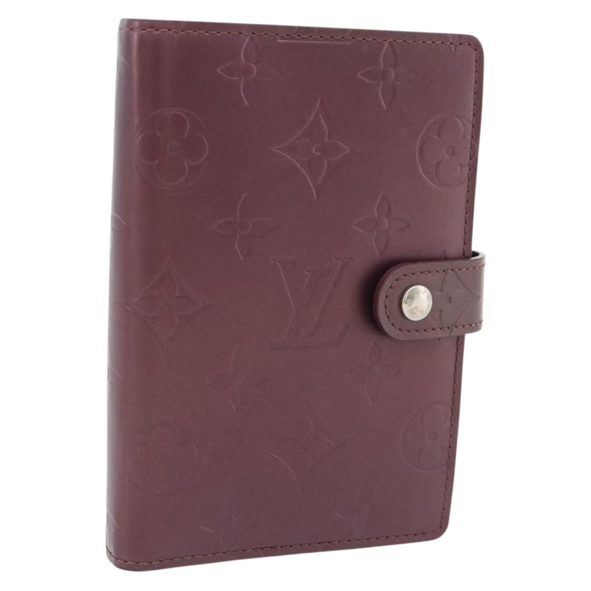 Louis Vuitton Agenda Cover Monogram Canvas, Purple, Canvas, Clutch