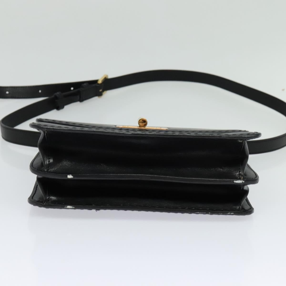 Chloe Louise Shoulder Bag Leather, BLACK, LEATHER, Shoulder bag