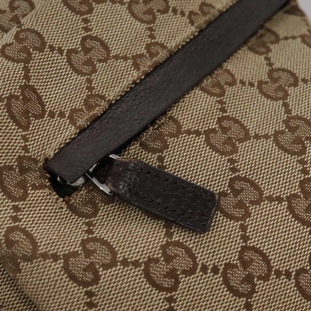 Gucci Double Pocket Web Messenger GG Canvas, Brown, Canvas, Shoulder Bag