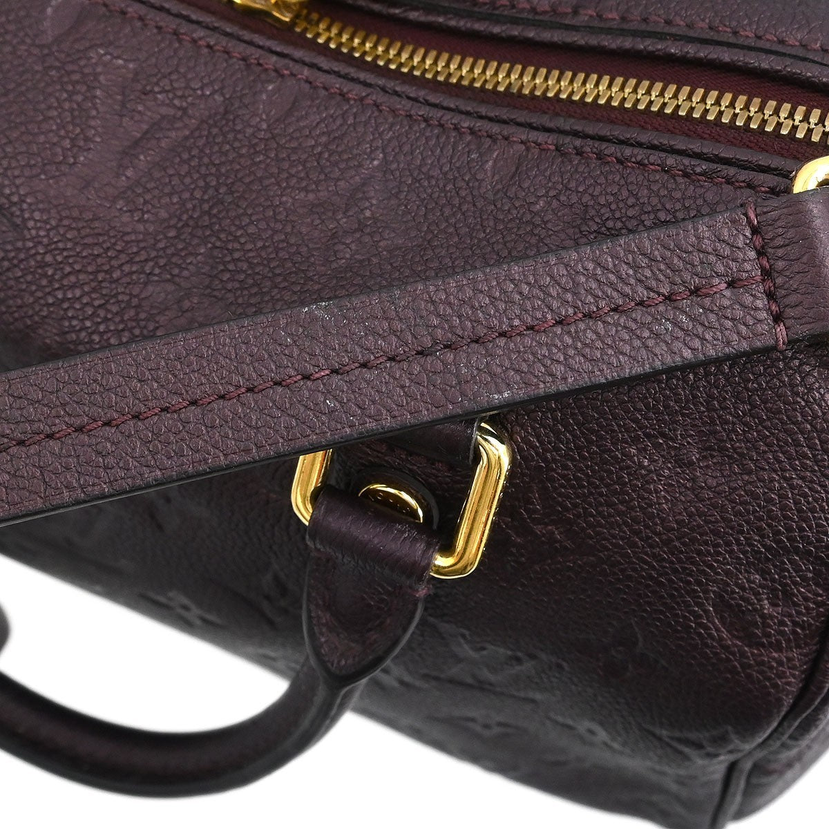 Louis Vuitton Speedy Bandouliere Bag Monogram Empreinte Leather, PURPLE, LEATHER, Handbag