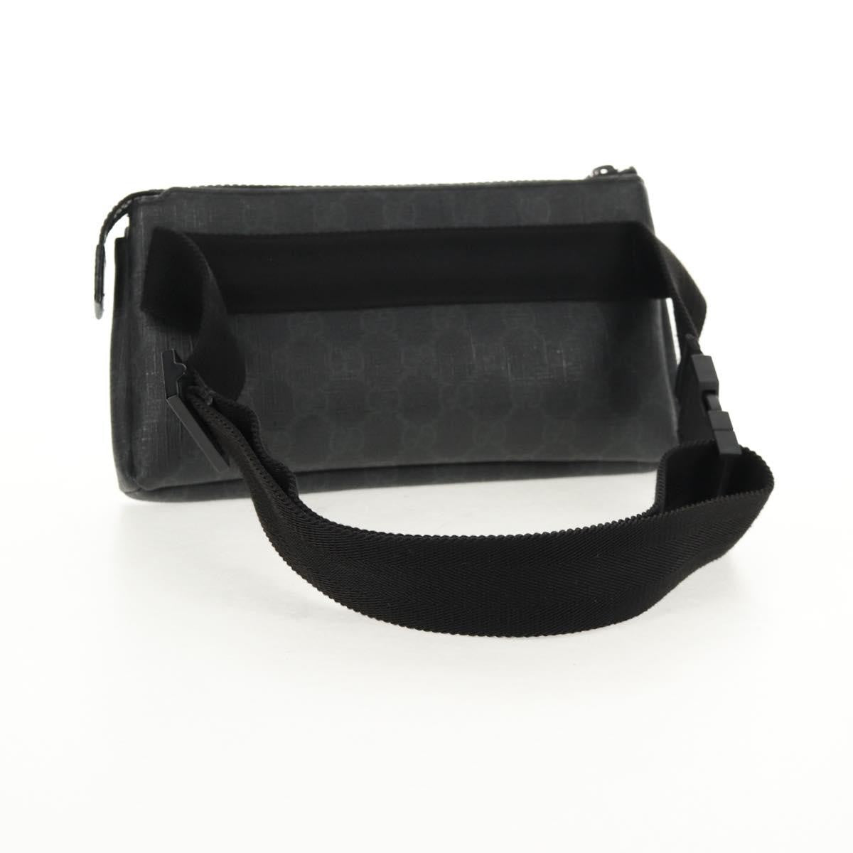 Gucci Waist Bag GG Coated Canvas, BLACK, CANVAS, Shoulder bag
