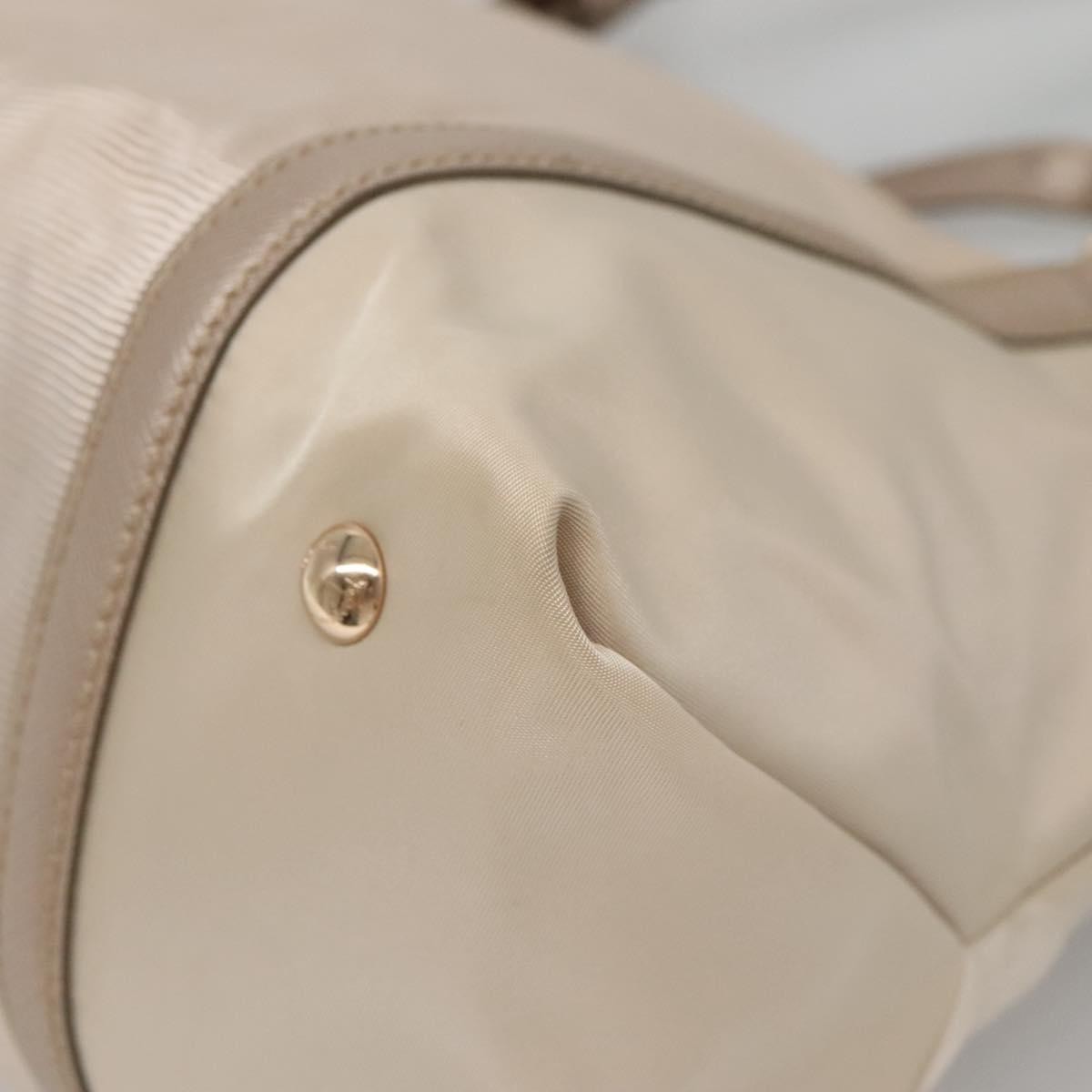 Salvatore Ferragamo Vala Handbag Nylon, Beige, Nylon, Handbag