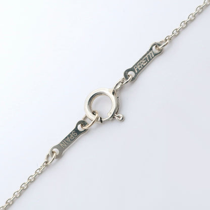 Tiffany & Co. Elsa Peretti Open Heart Pendant Necklace Sterling Silver, SILVER, SILVER, Necklace
