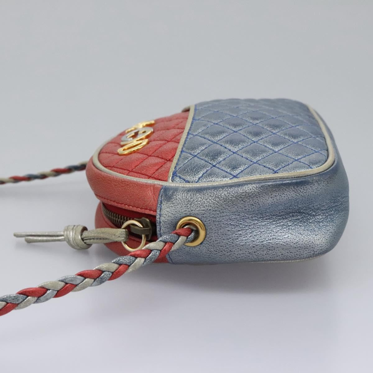 Gucci Trapuntata Camera Shoulder Bag Lambskin, RED, LEATHER, Shoulder bag