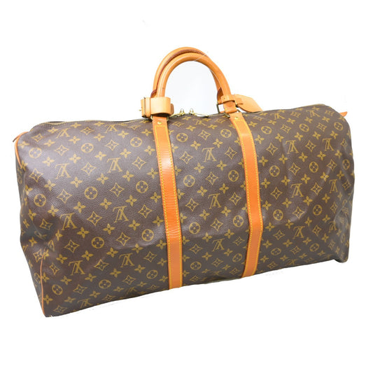 Louis Vuitton Keepall Bag Monogram Canvas, Brown, Canvas, Travel Bag