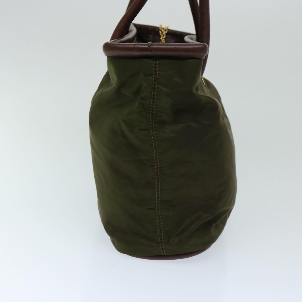 Celine Vintage Macadam Handbag Macadam, KHAKI, NYLON, Handbag
